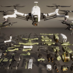 ˻3Dģ-Kitbash3d C Veh Drones
